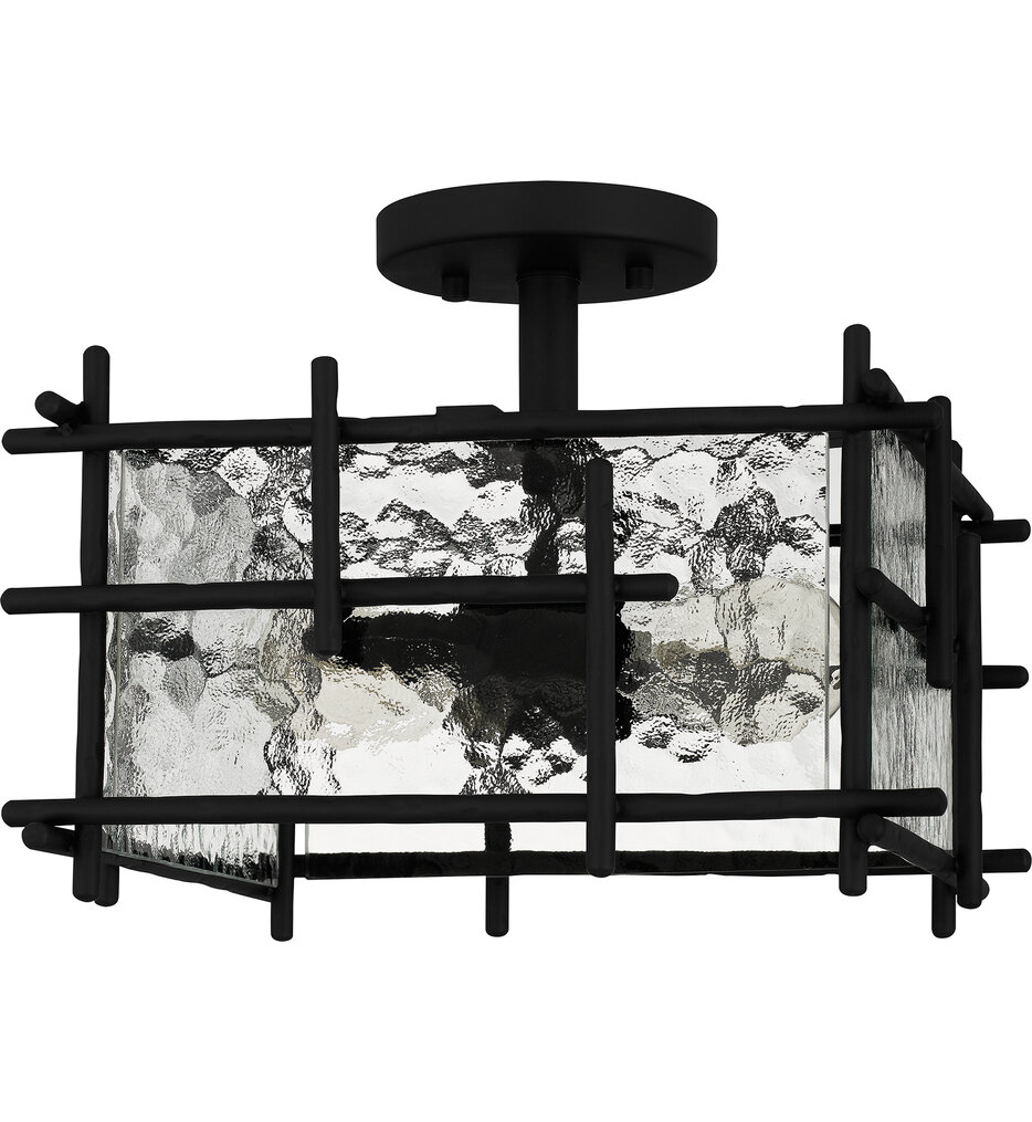 Quoizel - DPN1713MBK - Daphne 13" Semi Flush
