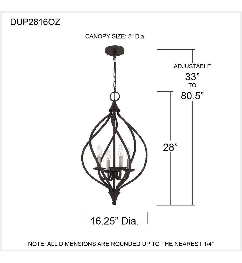 Dupont 16.25" Pendant