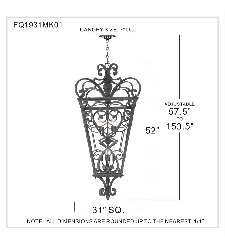 Fort Quinn 31" Outdoor Pendant