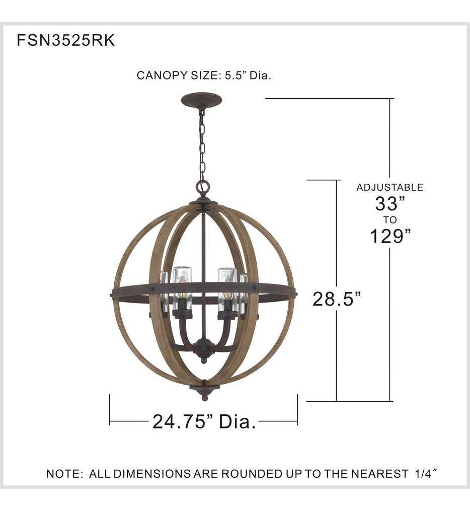 Fusion 24.75" Pendant