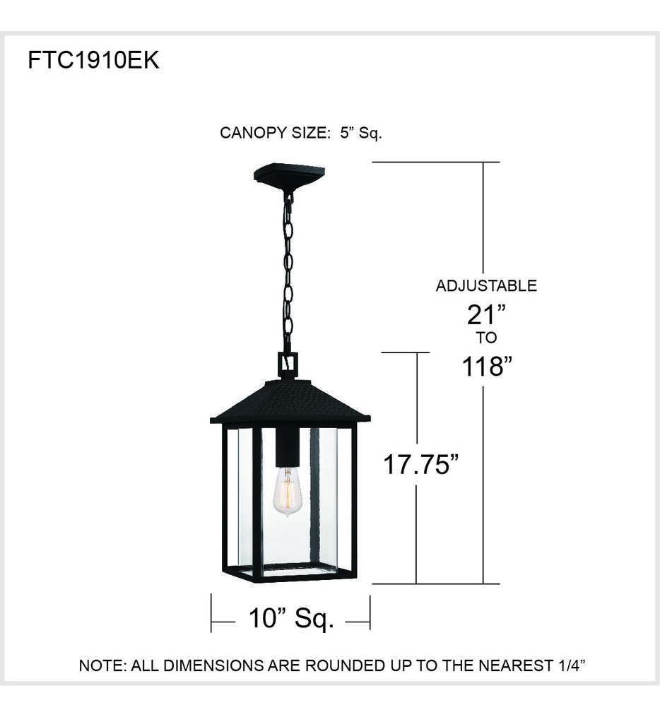 Fletcher 17.75" Outdoor Pendant