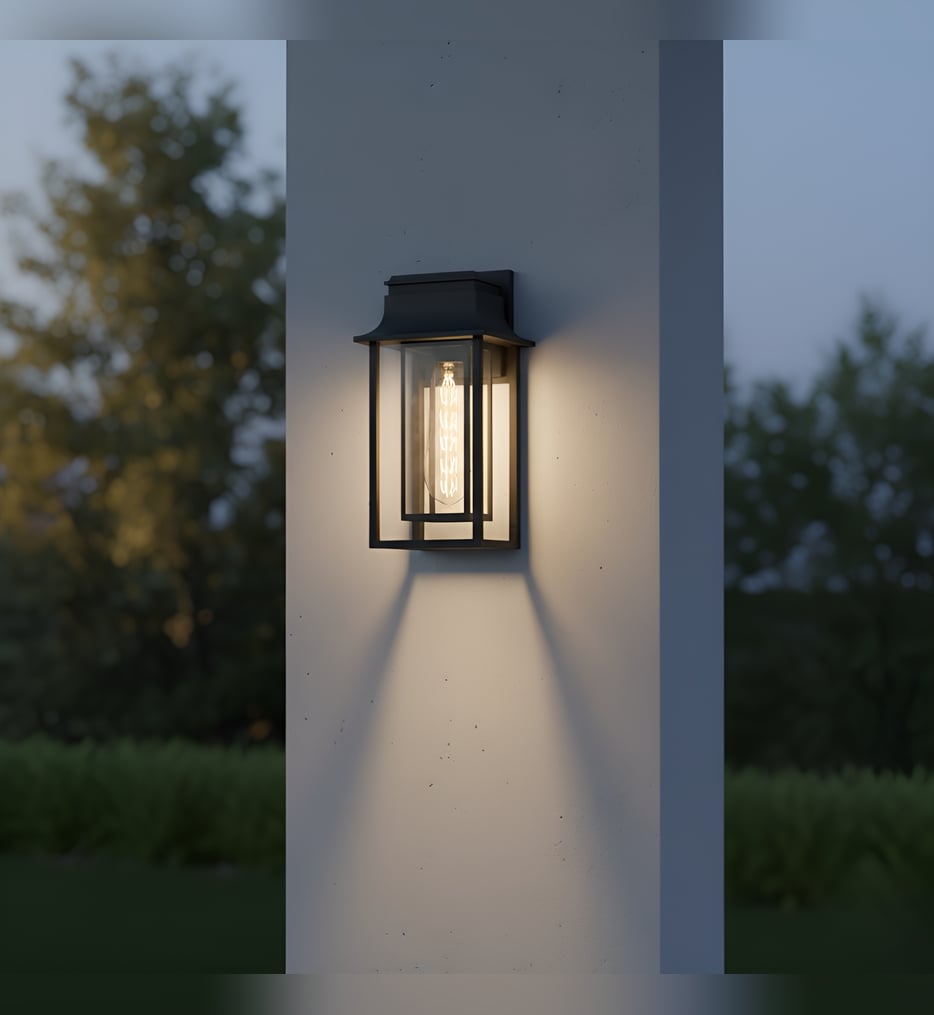 Quoizel - GARN8410MBK - Garner 20.25-inch Outdoor Wall Sconce