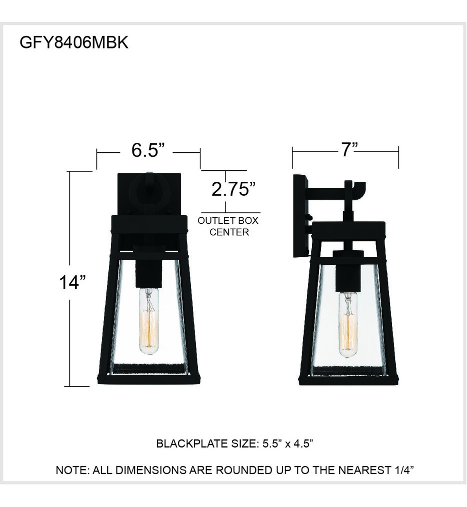 Godfrey 14" Outdoor Wall Sconce