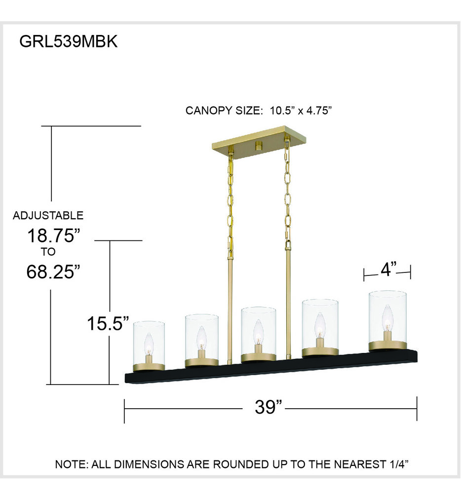 Greeley 39" Island Light
