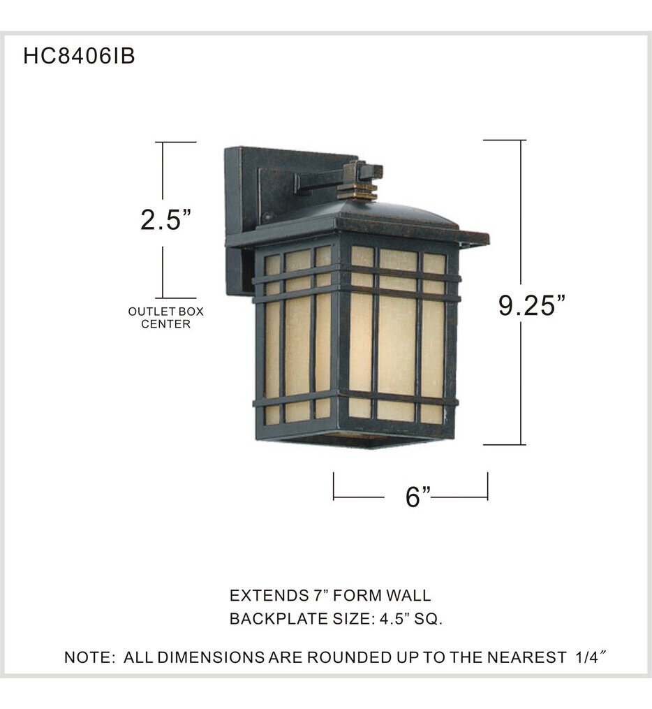 Hillcrest 9" Outdoor Wall Sconce