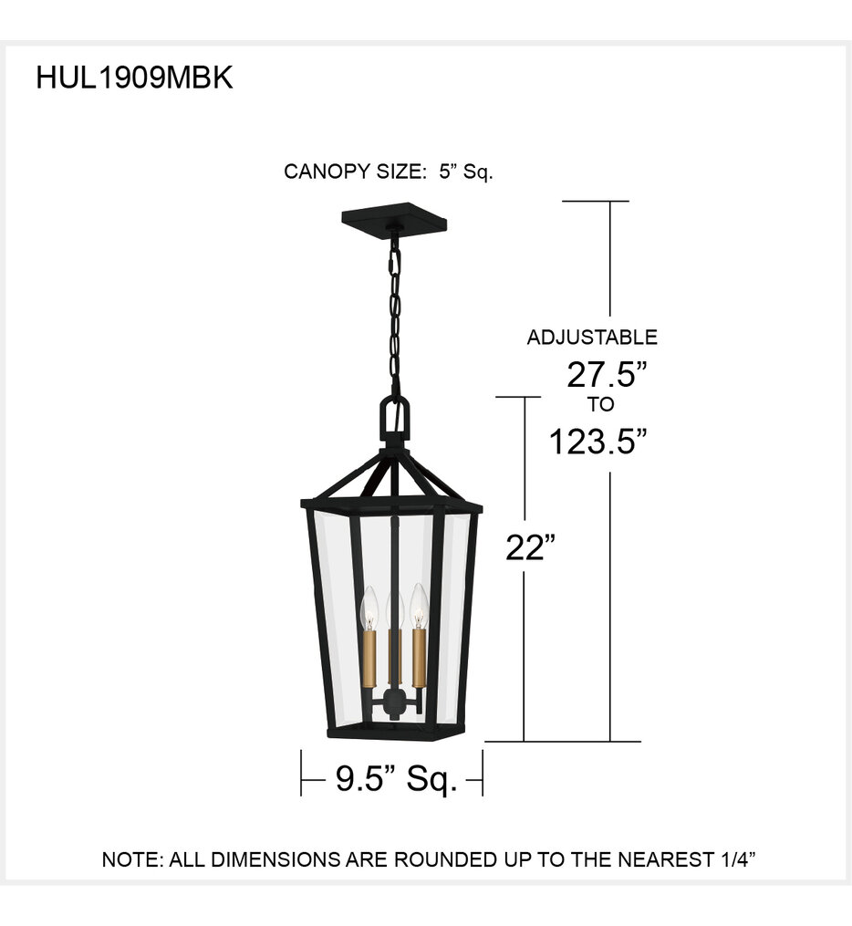 Hull 9.5" Outdoor Pendant