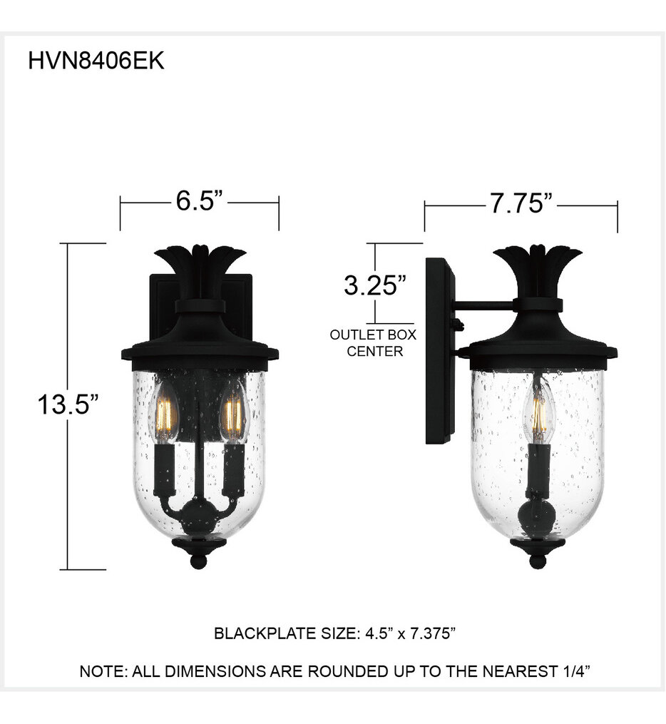 Havana 13.5" Outdoor Wall Sconce