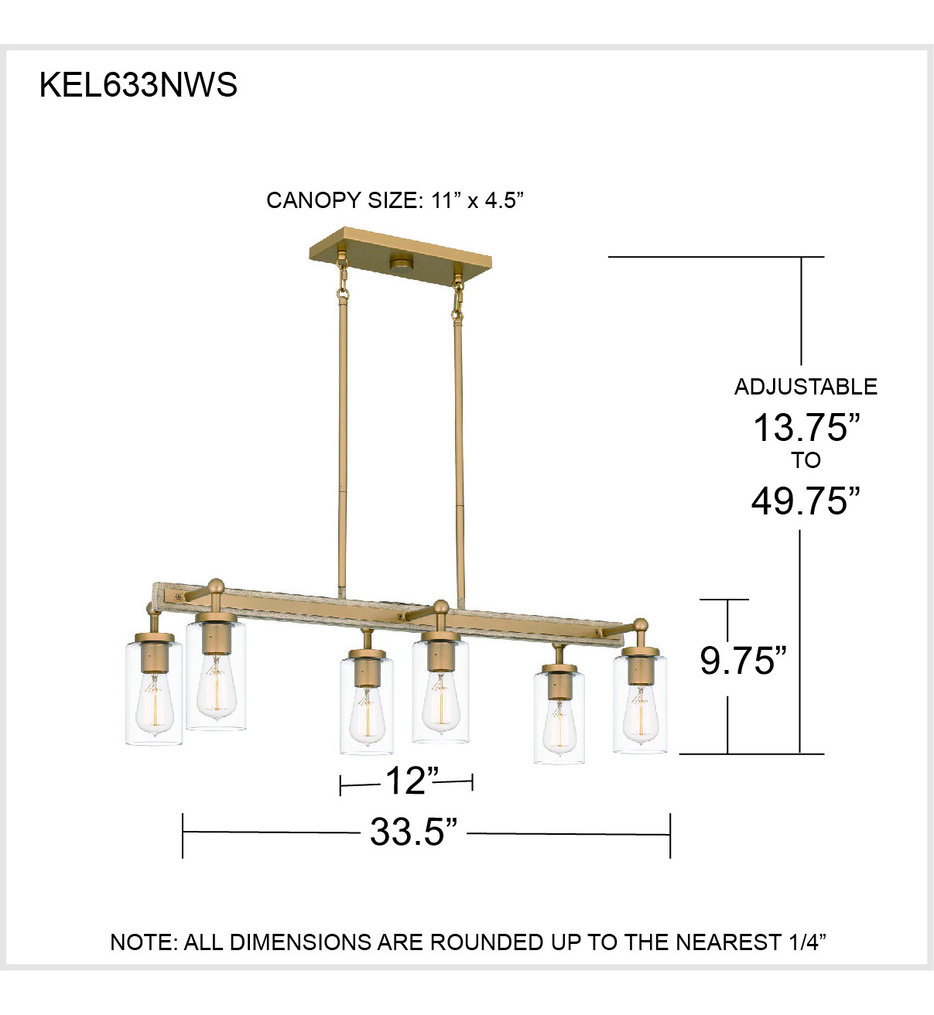 Kelleher 33.5" Island Light