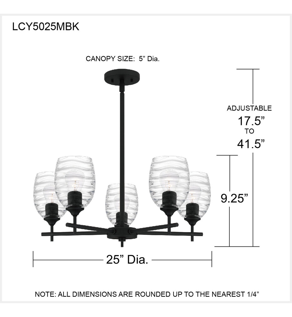 Lucy 25" Chandelier