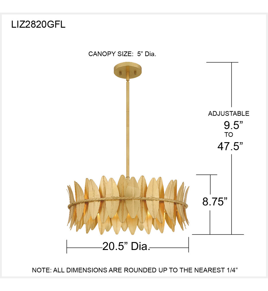 Liza 20.5" Pendant