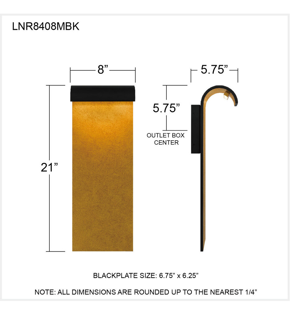 Lunar 21" Outdoor Wall Sconce