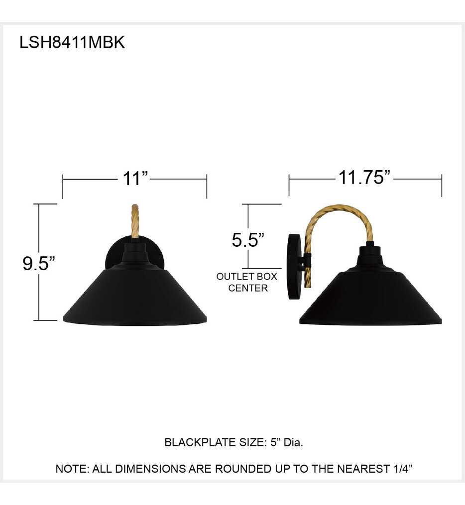 Longshore 11.75" Outdoor Wall Sconce