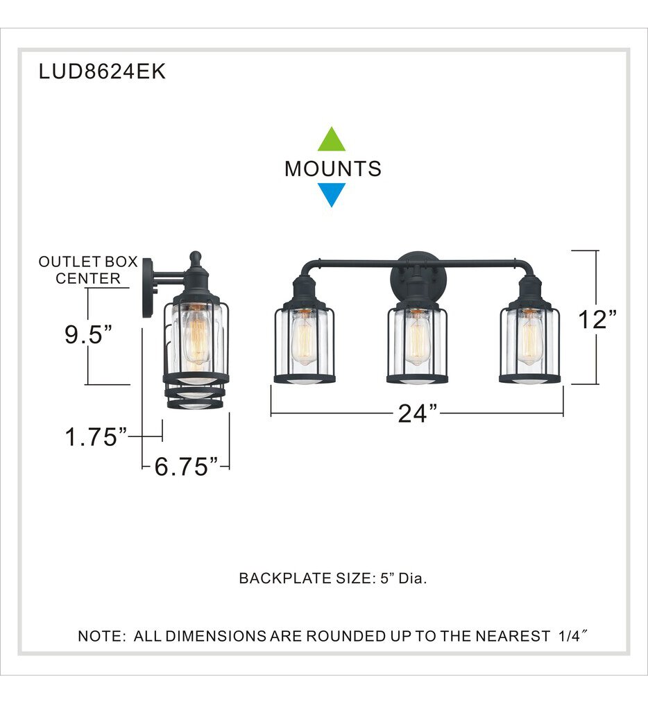 Ludlow 24" Bath Vanity Light