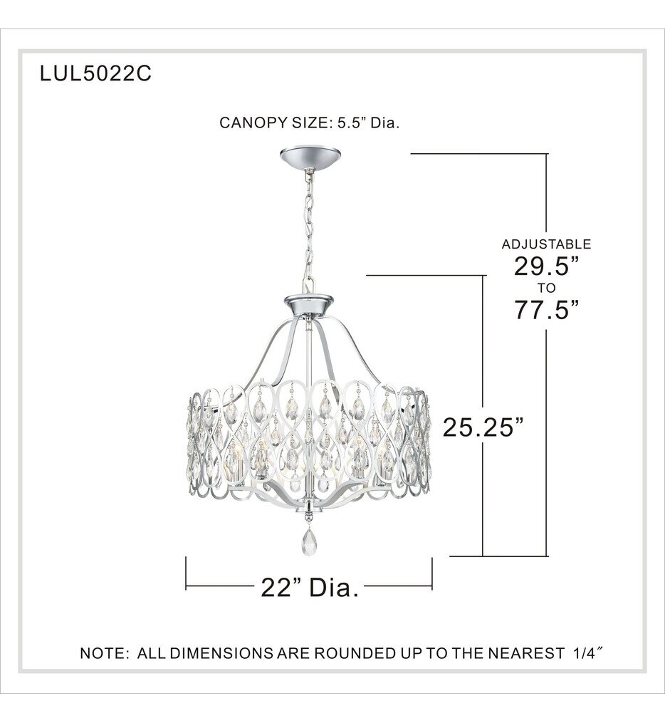 Lulu 22" Chandelier