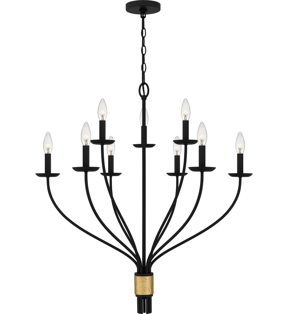 Quoizel - MAG5032MBK - Margaret 32" Chandelier