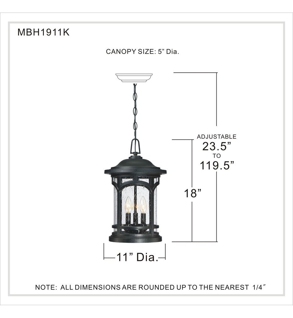 Marblehead 18" Outdoor Pendant