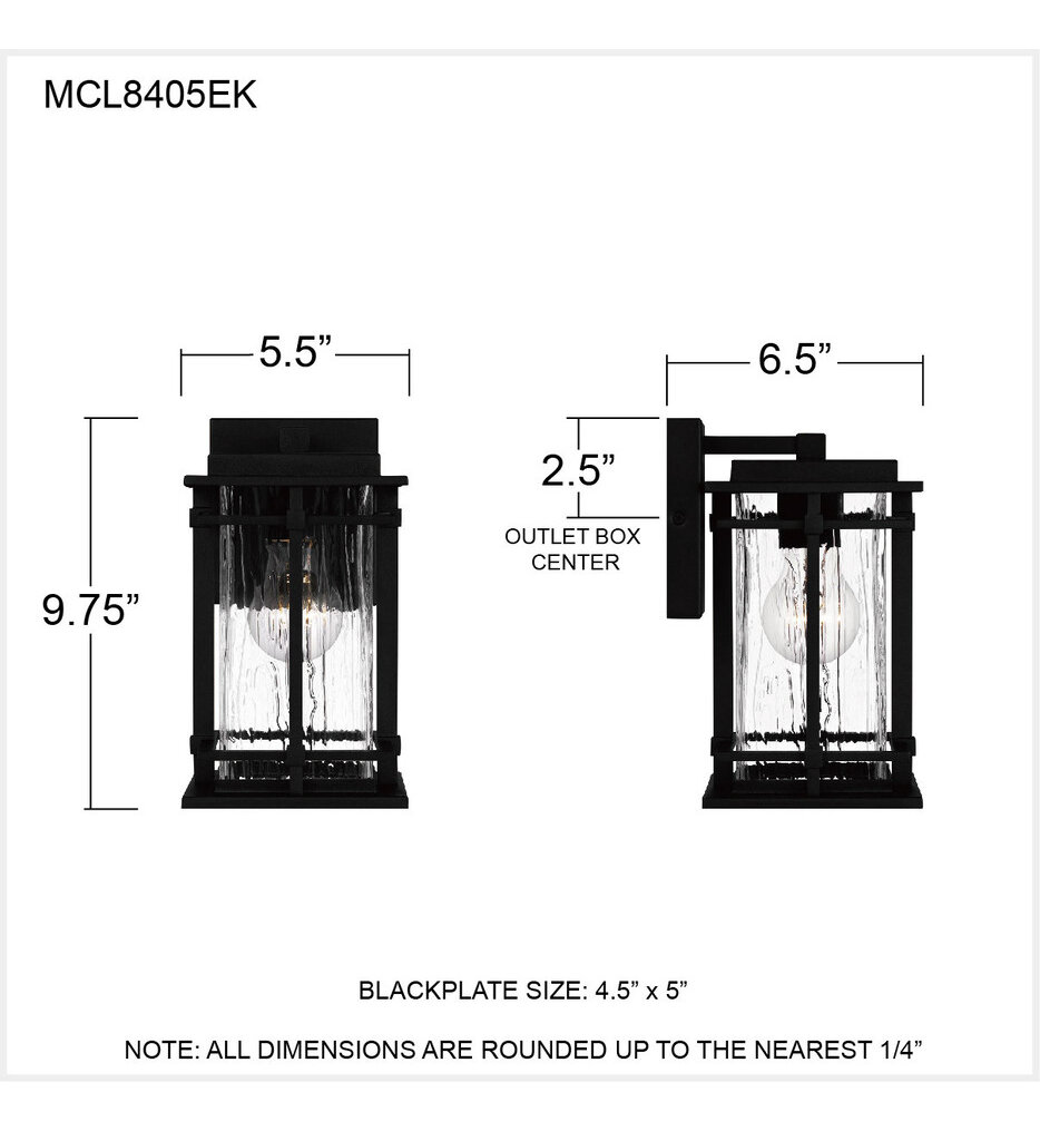 McAlister 9.75" Outdoor Wall Sconce