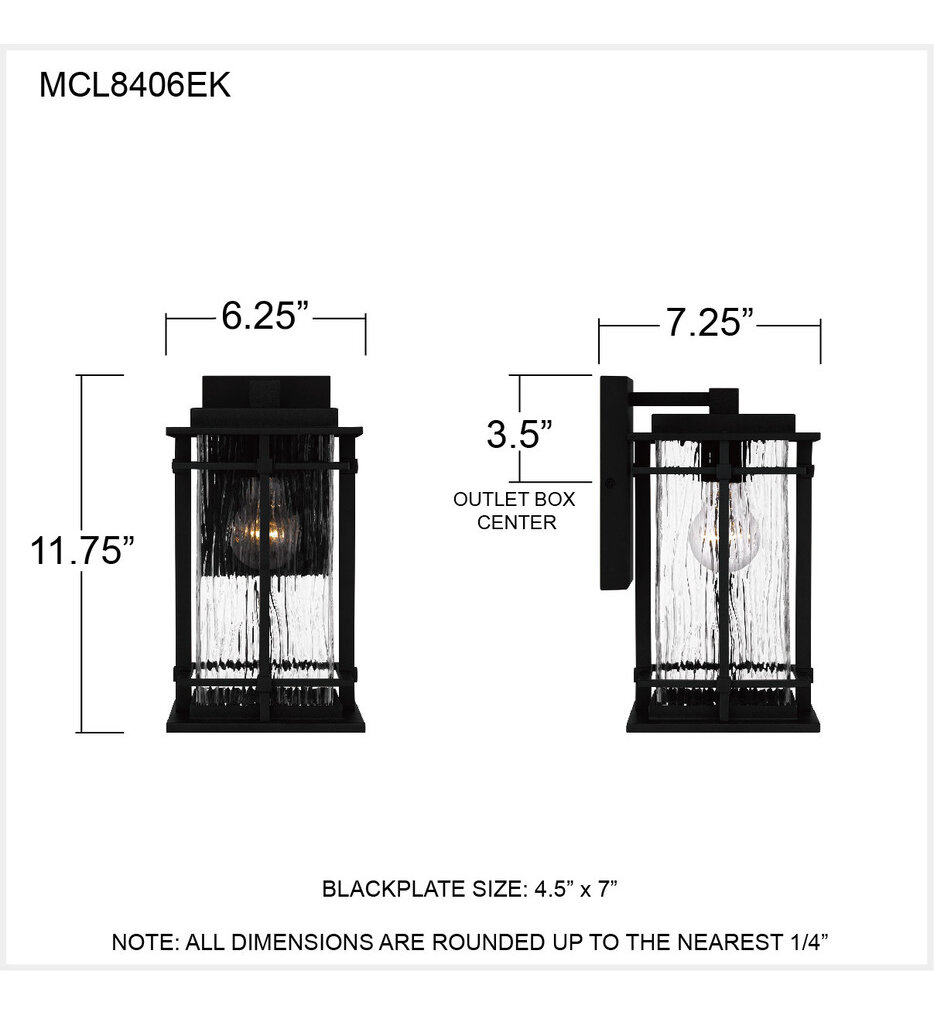 McAlister 11.75" Outdoor Wall Sconce