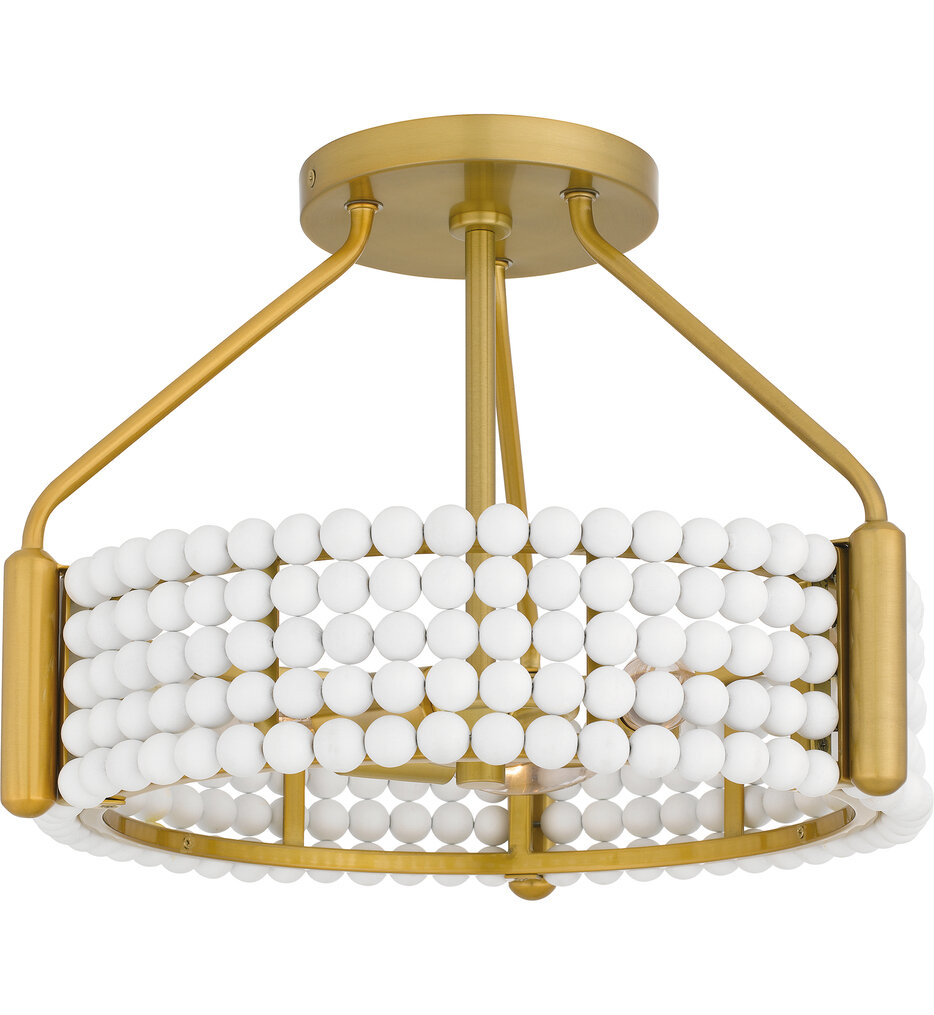 Quoizel - MOL1716BRG - Molly 16" Semi-Flush Mount