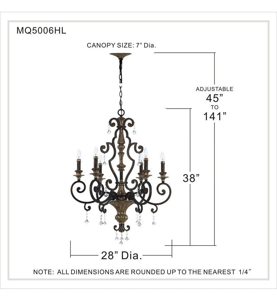 Marquette 28" Chandelier
