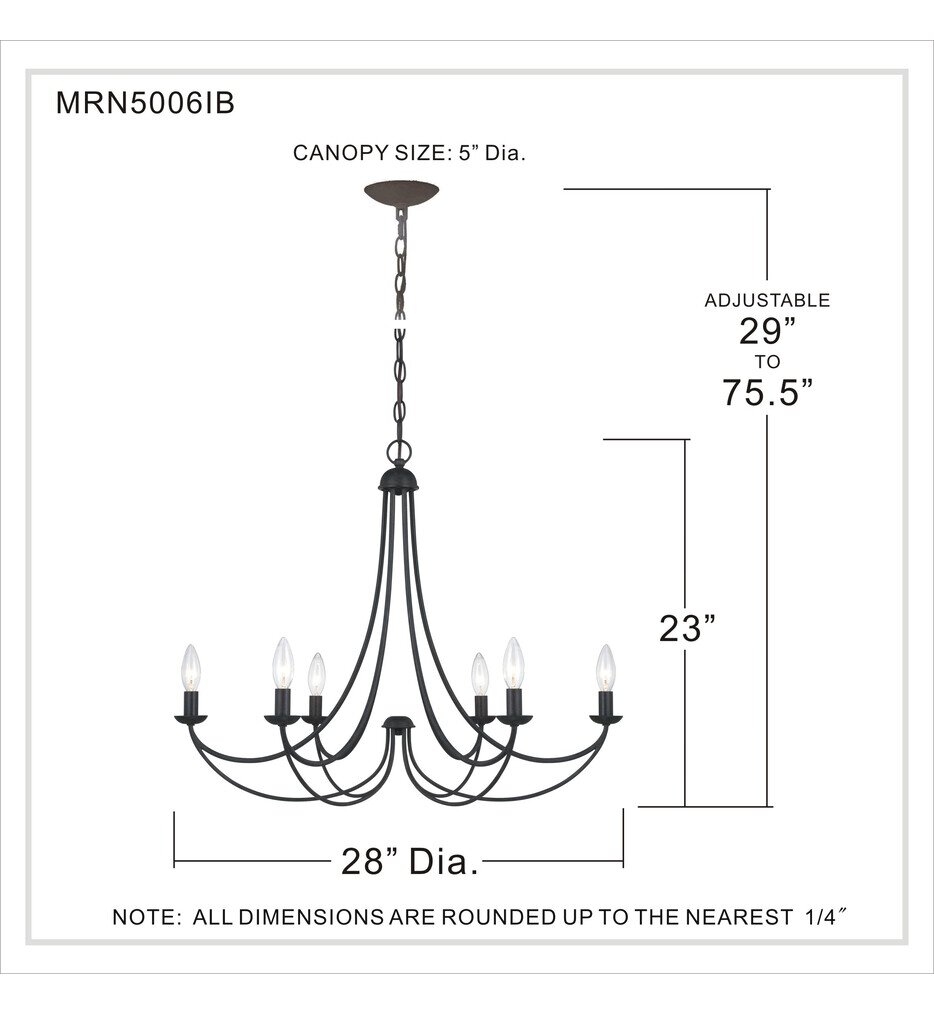 Mirren 28" Chandelier