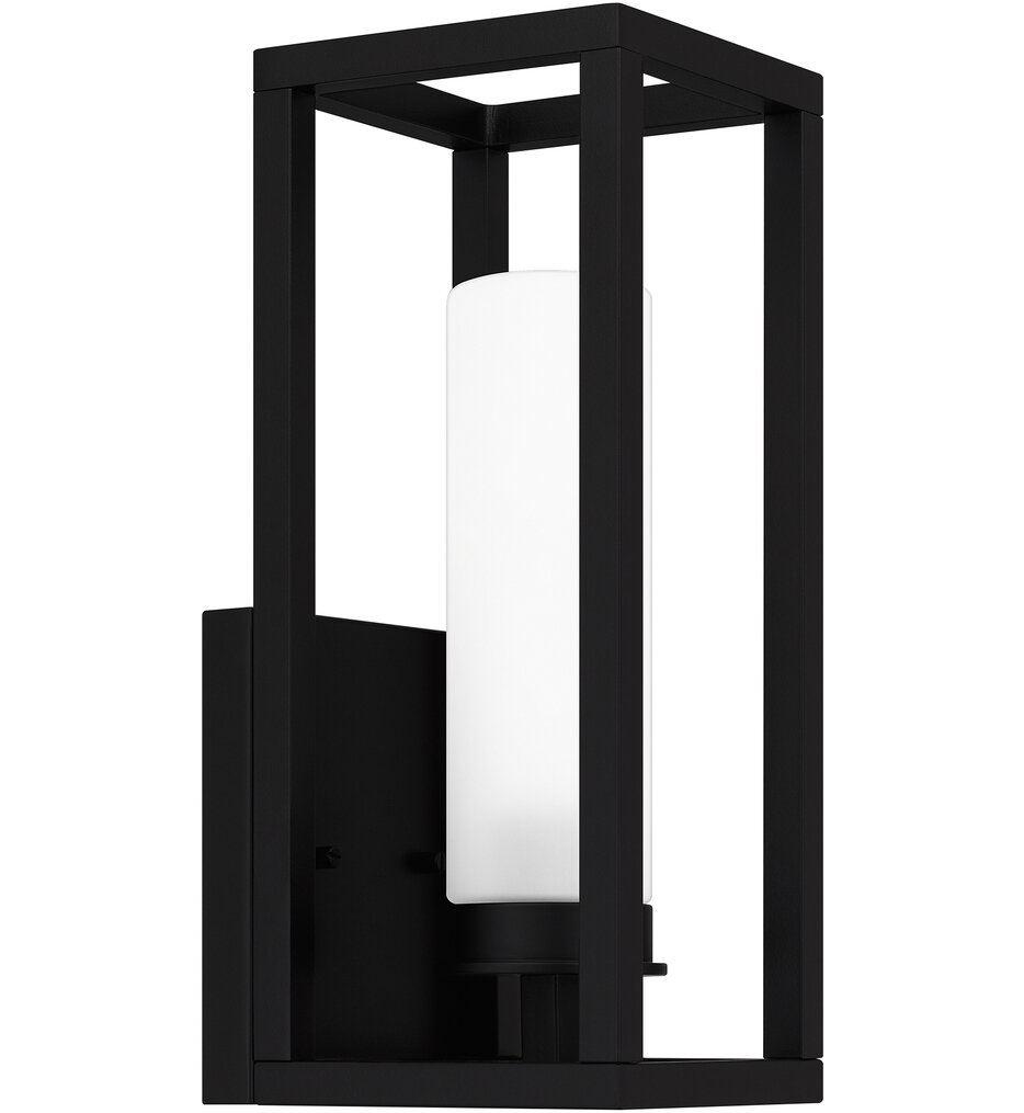 Quoizel - NEV8405MBK - Neville 12.75" Outdoor Wall Sconce