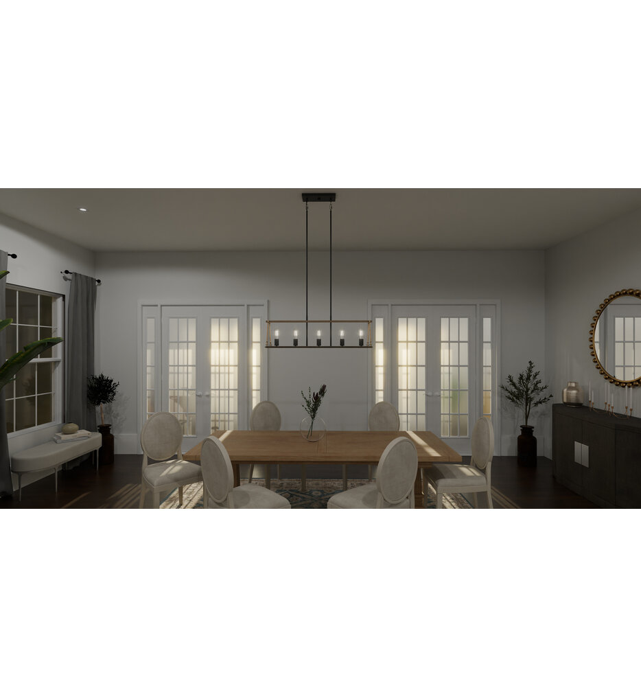 Quoizel - OKP542MBK - Oak Park 42" Island Light