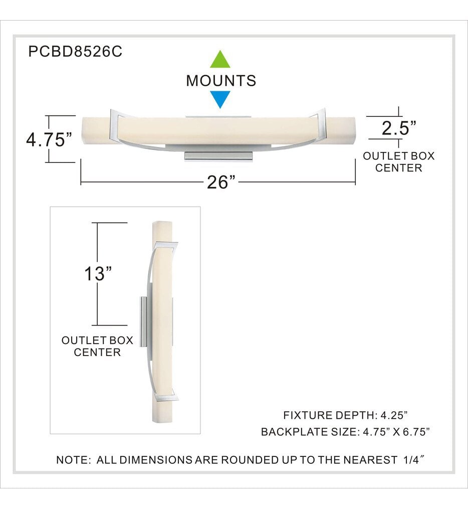 Blade 26" Bath Vanity Light