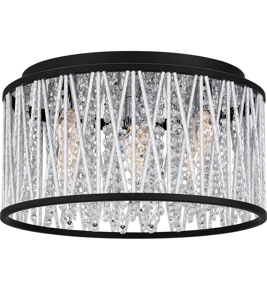 Quoizel - PCCET1616MBK - Celeste 16.25" Flush Mount