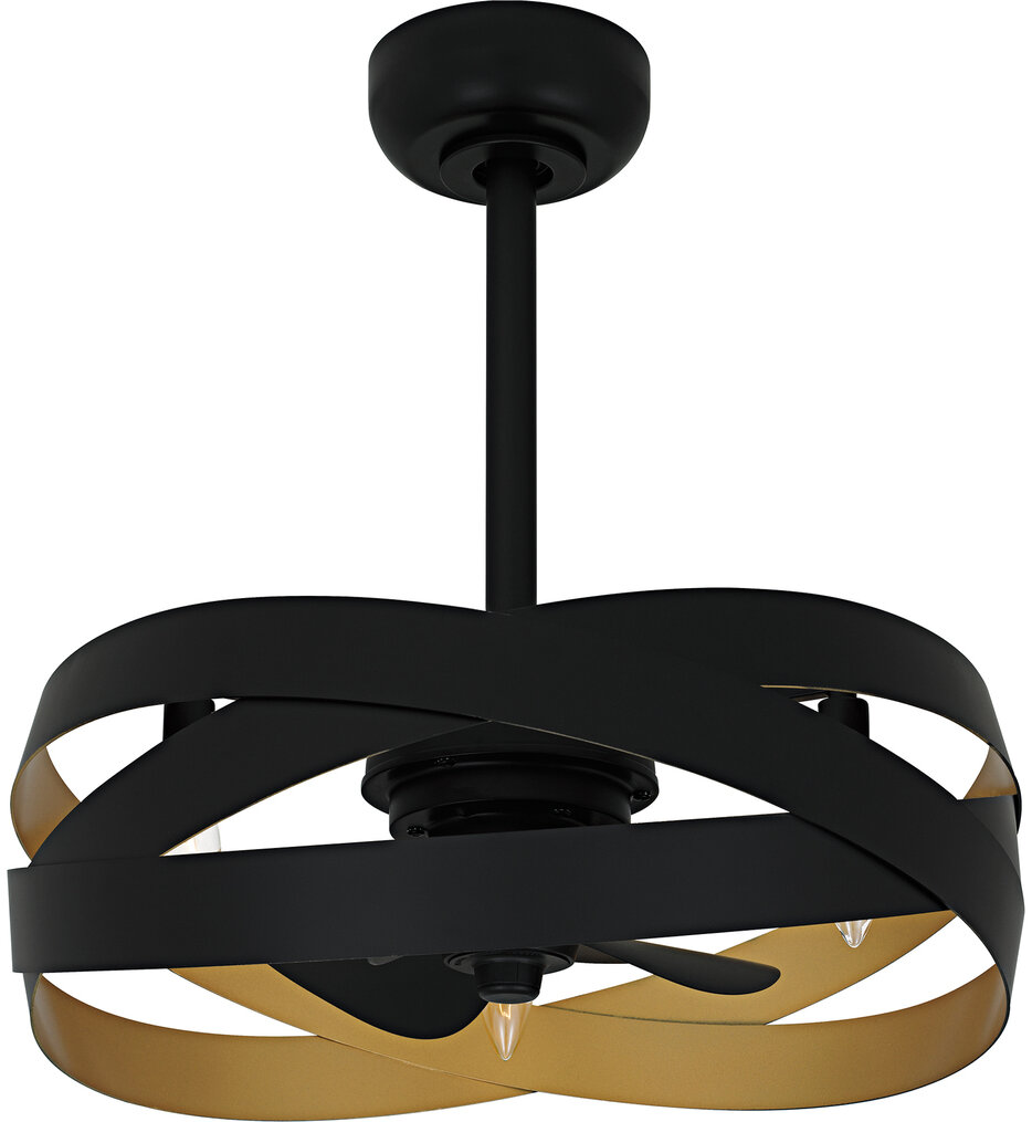 Quoizel - QFA6771MBK - Zito 20" Ceiling Fan