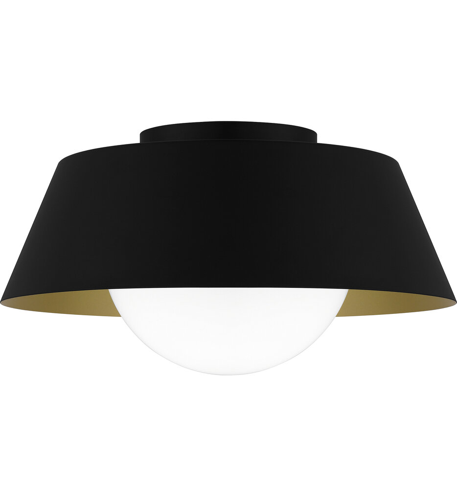 Quoizel - QFL6182MBK - Damascus 16" Flush Mount