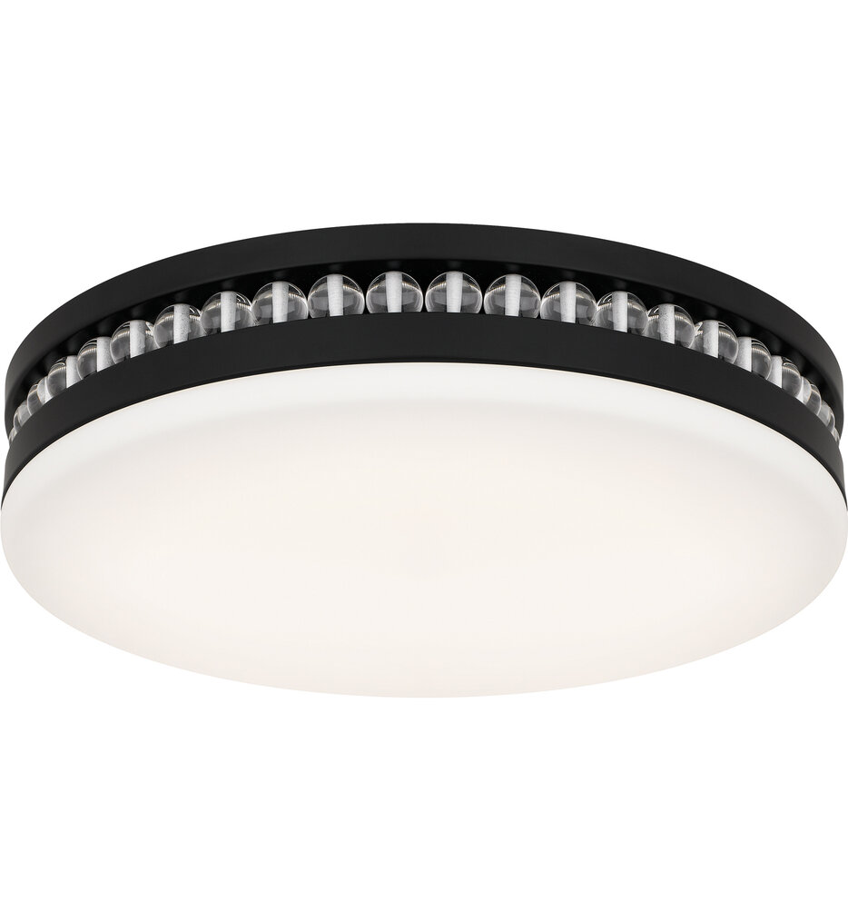 Quoizel - QFL6785MBK - Carey 16" Flush Mount