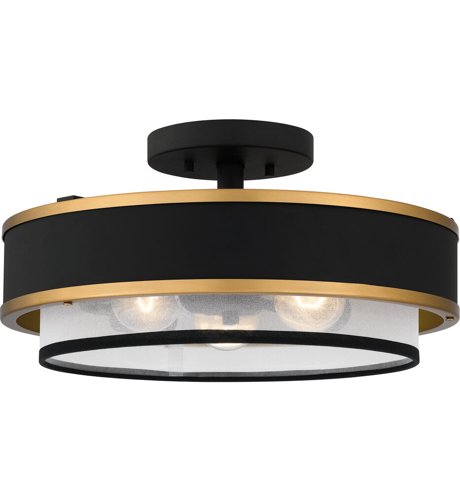 Quoizel - QSF5572EK - Lockwood 14" Semi-Flush Mount
