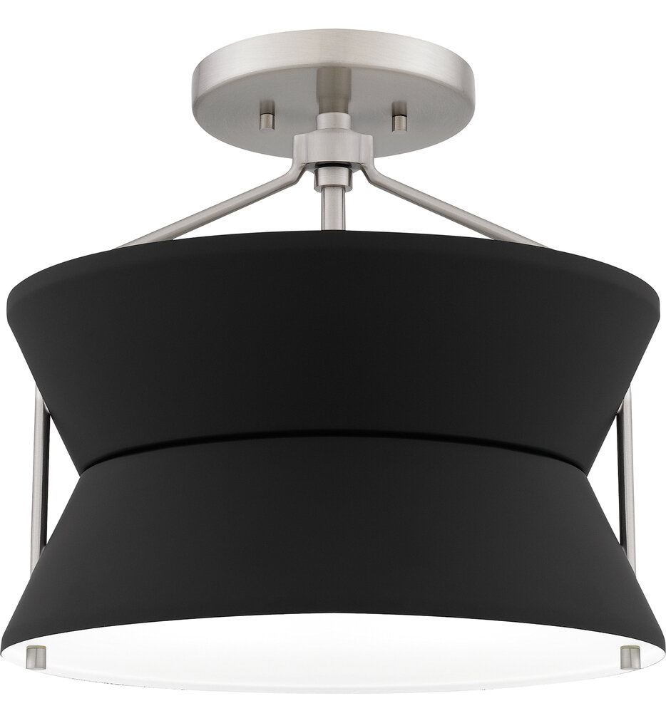 Quoizel - QSF6166BN - Nira 13" Semi-Flush Mount