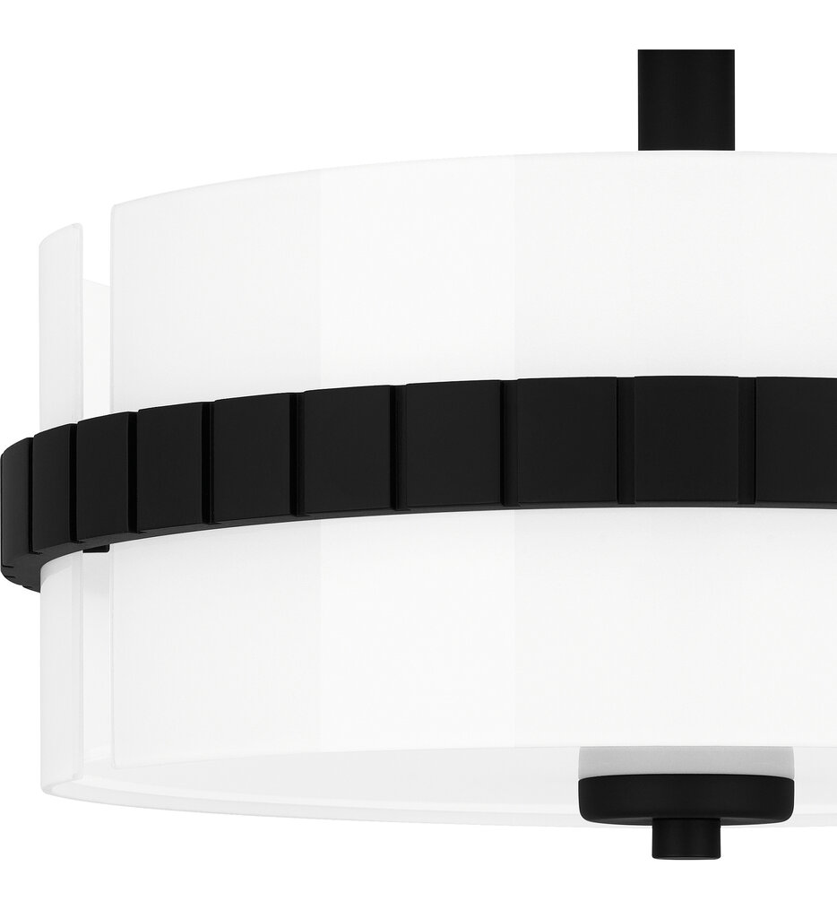 Quoizel - QSF6195MBK - Baud 14" Semi Flush