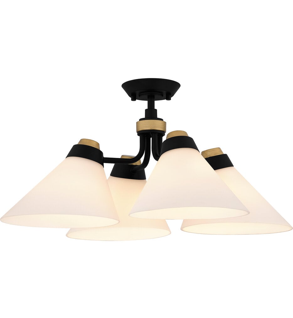 Quoizel - QSF6218MBK - Graft 24.5" Semi-Flush Mount
