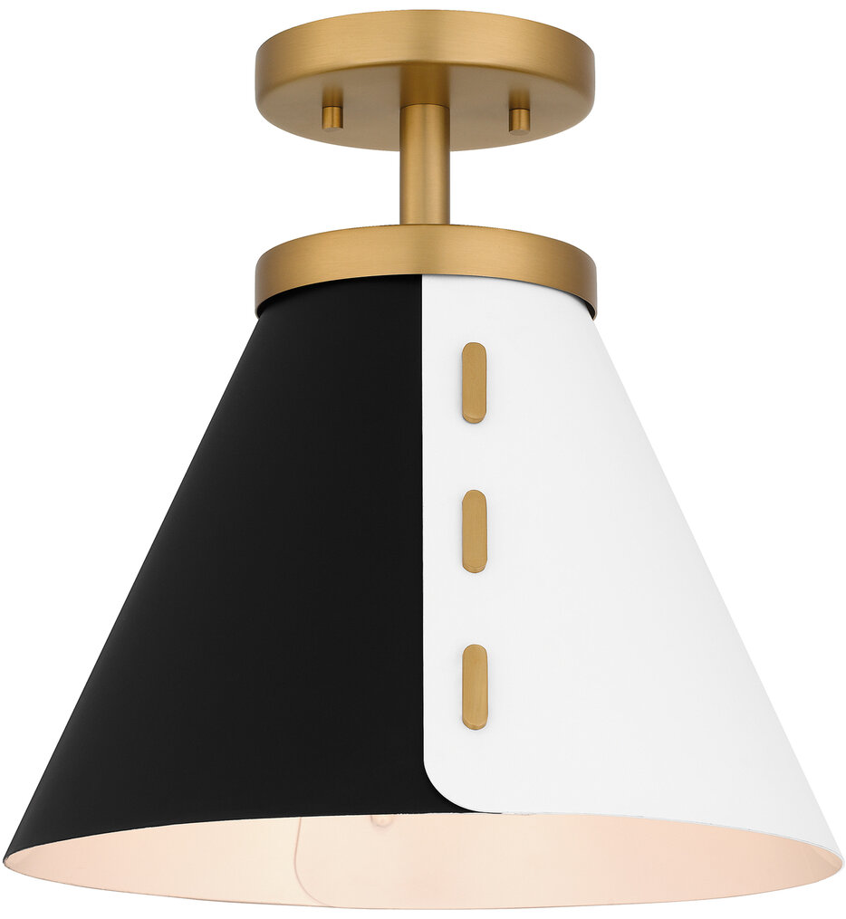 Quoizel - QSF6224BWS - Trette 12" Semi-Flush Mount