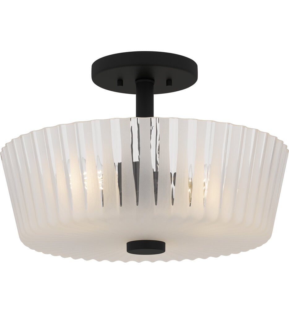 Quoizel - RAY1716MBK - Gray 16" Semi-Flush Mount
