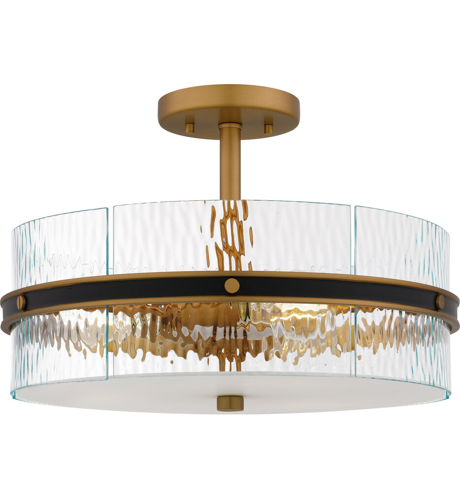 Quoizel - REA1716MBK - Reagan 16" Semi-Flush Mount