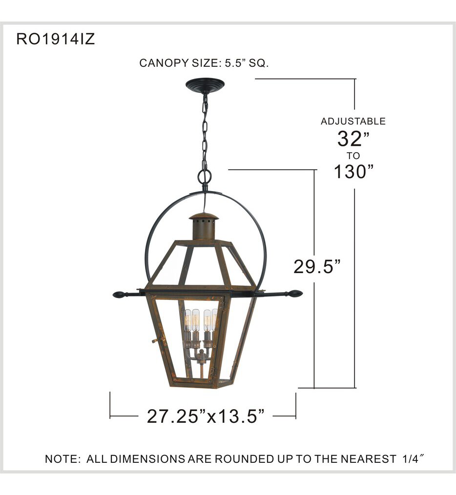 Rue De Royal 29.5" Outdoor Pendant