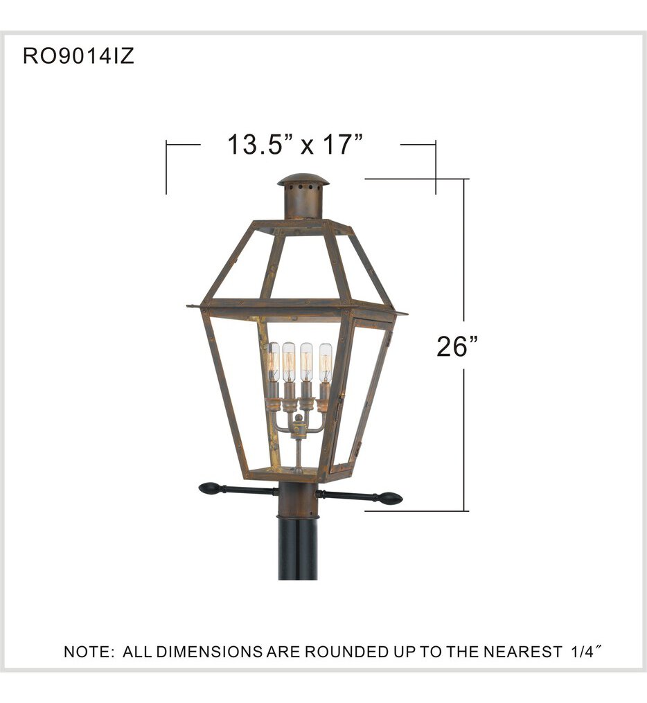 Rue De Royal 26" Outdoor Post Light