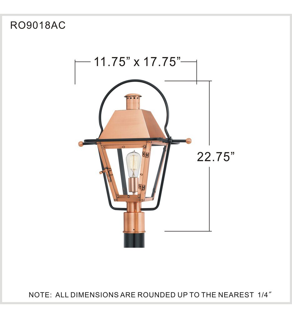 Rue De Royal 23.5" Outdoor Post Light