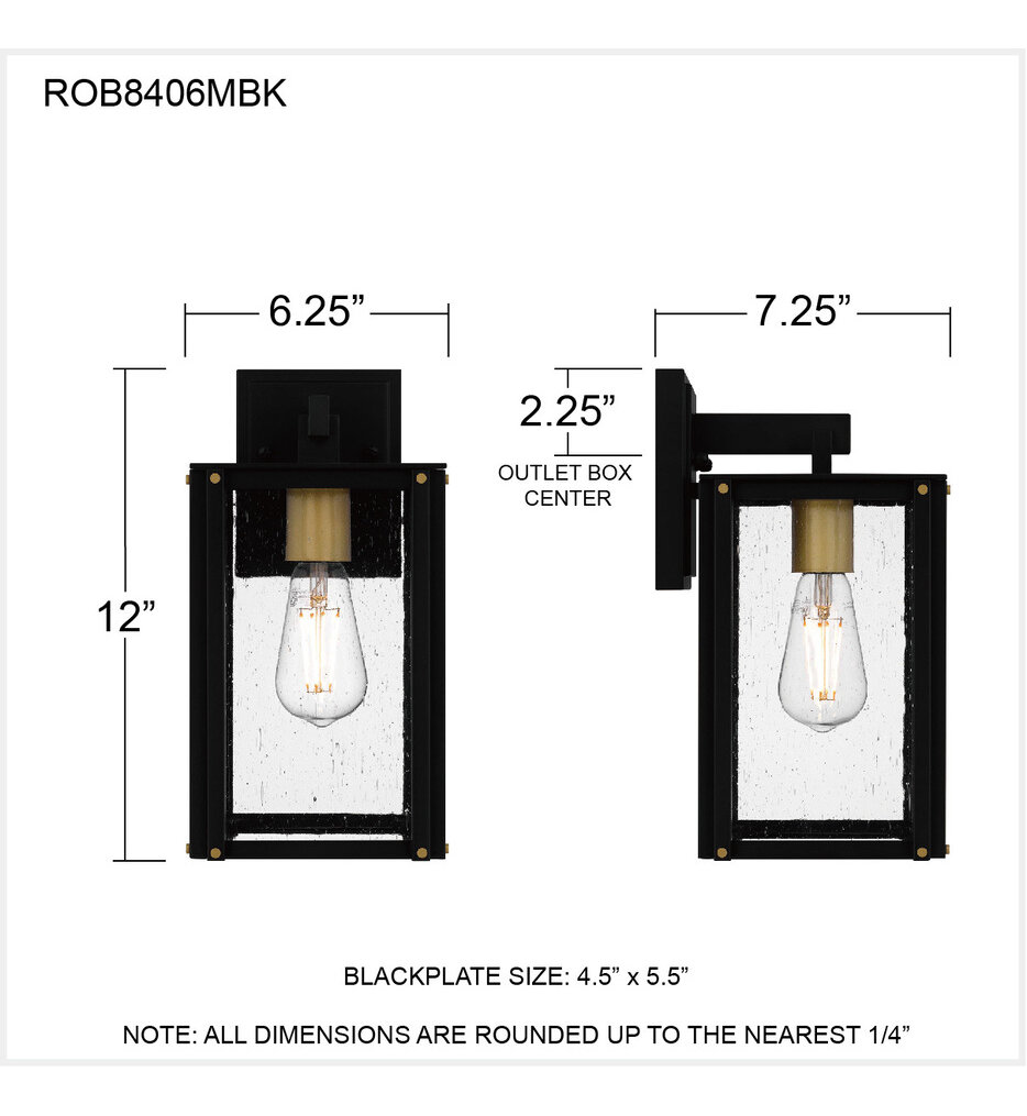 Robbins 12" Outdoor Wall Sconce