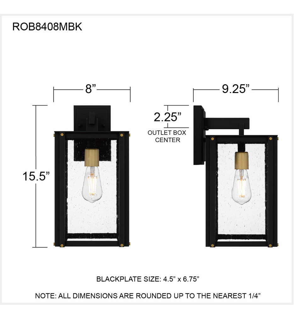 Robbins 15.5" Outdoor Wall Sconce