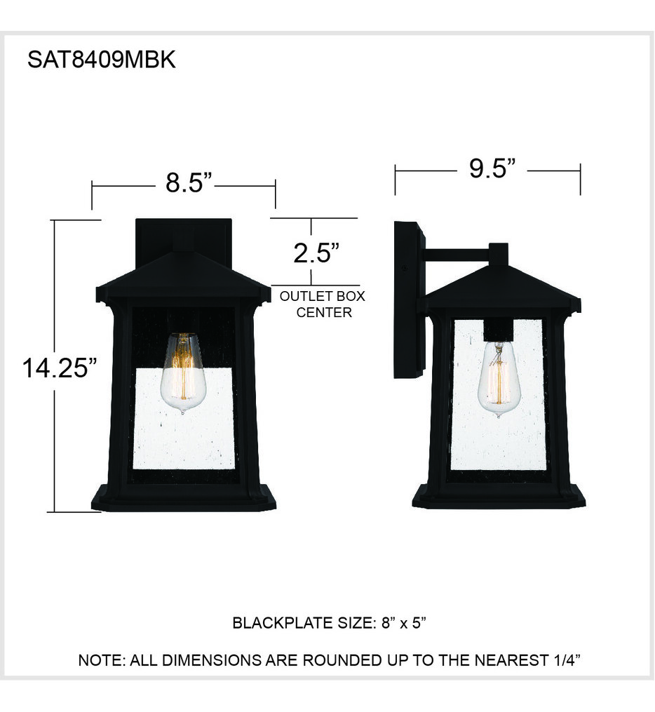 Satterfield 14.25" Outdoor Wall Sconce