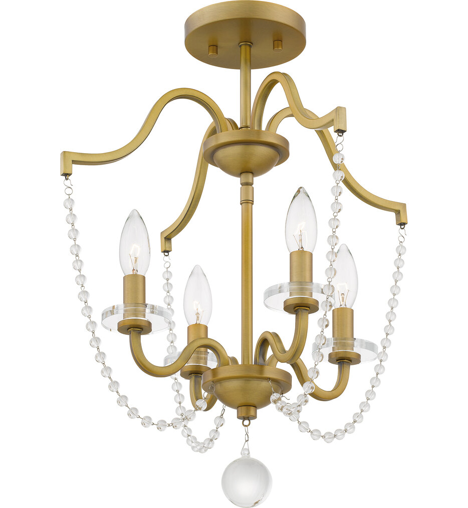 Quoizel - SDY1716AB - Sunday 16" Semi Flush