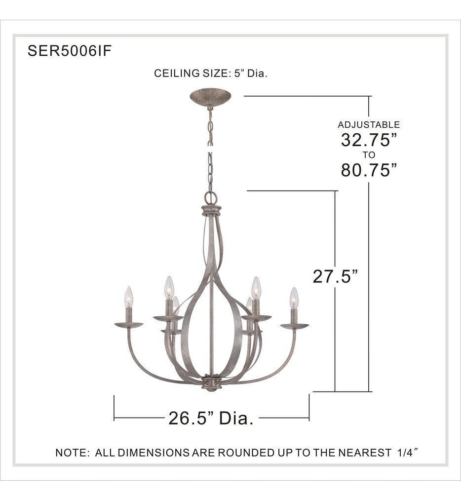 Serenity 26.5" Chandelier