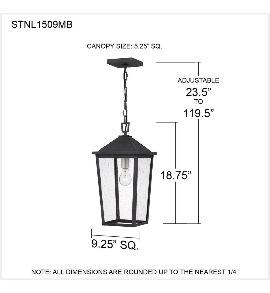 Stoneleigh 9.25" Outdoor Pendant