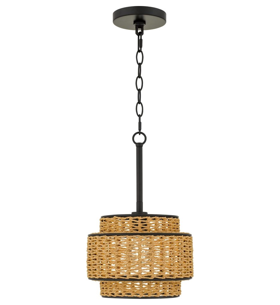 Quoizel - TET1510MBK - Teton 10-inch Mini-Pendant