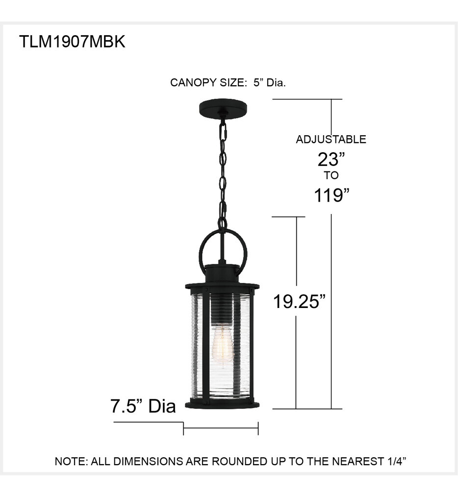 Tilmore 7.5" Outdoor Pendant